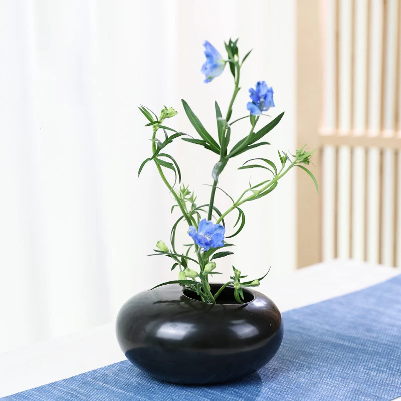 مزهرية سيراميك على شكل ضفدع يا - مراجعة Ikebana Vase Kenzan وسعره