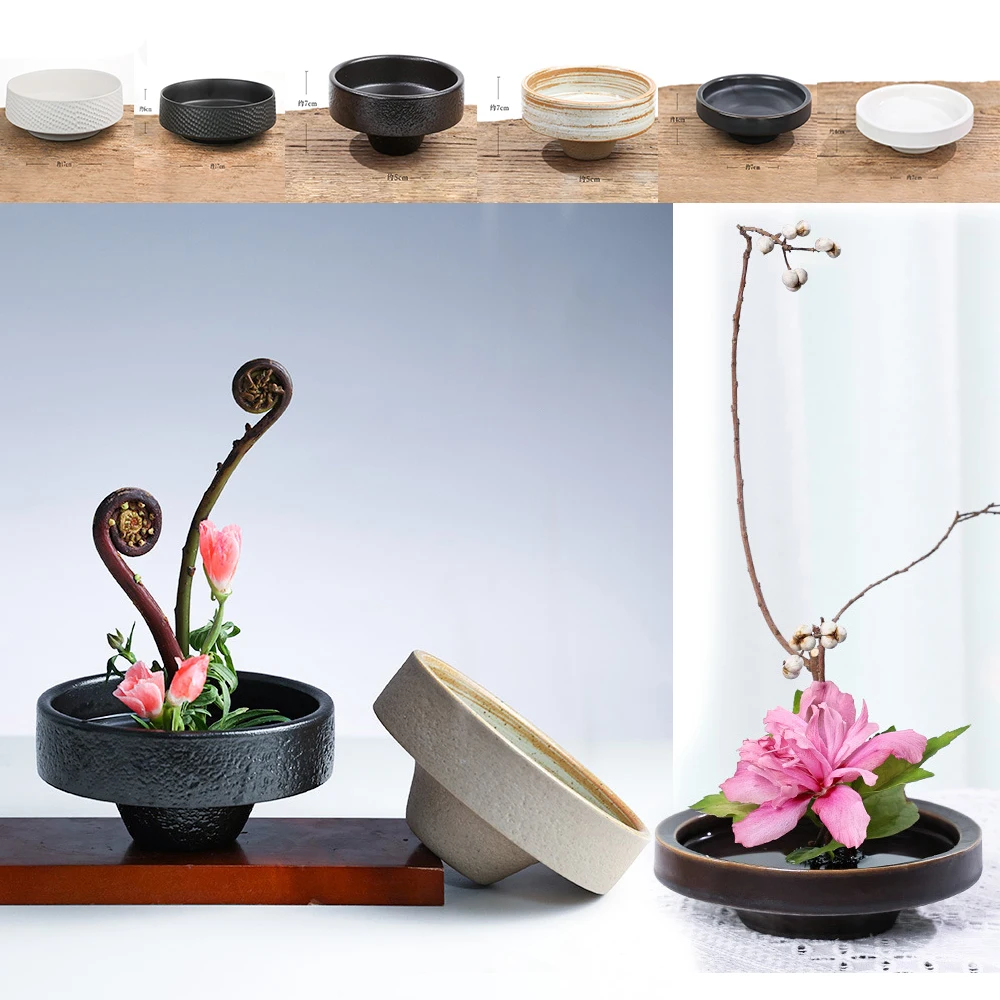 زهرية زهور سيراميك من الضفدع ا - مراجعة Ikebana Vase Kenzan وسعره